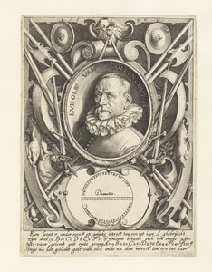 Porträt von Ludolf van Ceulen im Alter von 56 Jahren von Jacob de Gheyn (II)