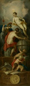 Allegorie auf das Schreiben der Geschichte von Jacob de Wit