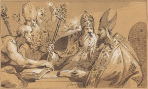 Die vier Kirchenväter von Jacob de Wit