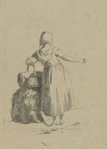 Frau mit einem Korb