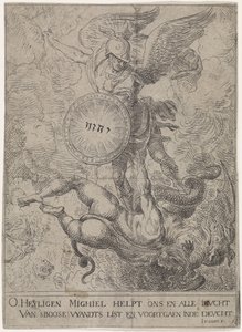 Der Heilige Michael bewacht das Himmelstor von Jacob van Oost (I)