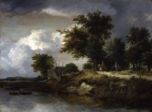 Bewaldetes Flussufer von Jacob van Ruisdael