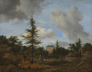 Landhaus in einem Park von Jacob van Ruisdael