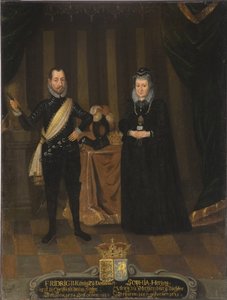 König Friedrich II. von Dänemark (1534-1588) und Königin Sophie von Dänemark (1557-1631)