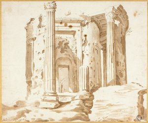 Tempel in Tivoli von Jacob van der Ulft