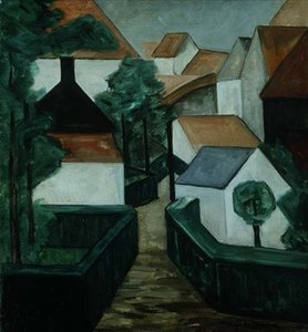Komposition 5, Landschaft mit einer Straße