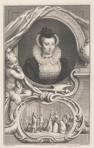 Maria Stuart, Königin von Schottland von Jacobus Houbraken