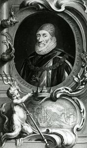 Porträt von Charles Howard, Earl of Nottingham, Illustration aus 