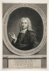 Porträt von Daniel Gerdes, nach J.M. Quinkhart von Jacobus Houbraken