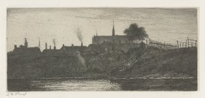 Ansicht einer Stadt von Jacobus Ludovicus Cornet
