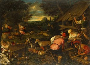 Gott spricht zu Noah nach der Flut, um 1578