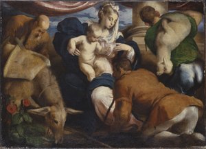 Die Anbetung der Hirten von Jacopo Bassano