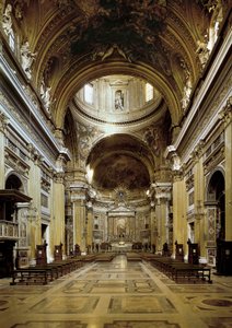 Innenansicht der Chiesa del Gesu, erbaut 1568-75