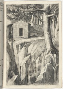 Klosterzelle des seligen Johannes von La Verna (Cella del beato Giovanni della Verna) [Tafel T] von Jacopo Ligozzi