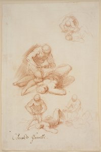 Vier Studien für das Martyrium des Heiligen Licerius