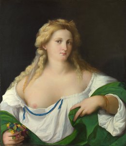 Eine blonde Frau