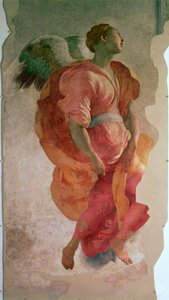 Die Verkündigung (Detail) von Jacopo Pontormo