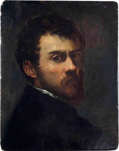 Selbstporträt als junger Mann von Jacopo Robusti Tintoretto