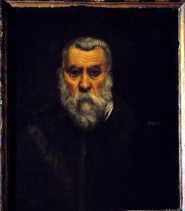 Selbstporträt. Gemälde von Jacopo Robusti, genannt Tintoretto von Jacopo Robusti Tintoretto