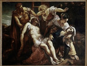 Die Kreuzabnahme Christi, ca. 1559 von Jacopo Robusti Tintoretto