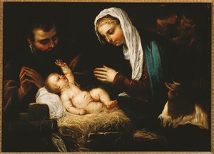 Die Heilige Familie von Jacopo Robusti Tintoretto