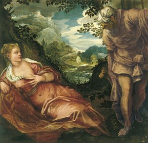 Das Treffen von Juda und Tamar von Jacopo Robusti Tintoretto
