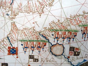 Renaissance-Karte von Europa, nach Jacopo Russo, 1528