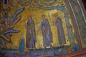 Die Kardinäle, Apsis, ca. 1290 (Mosaik)