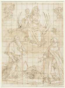 Madonna verehrt von zwei Heiligen