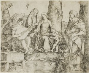 Die Heilige Familie von Jacopo de
