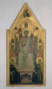 St. Bartholomäus auf dem Thron mit Engeln