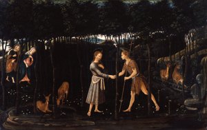 Die Begegnung des Christusknaben mit dem Johannesknaben von Jacopo del Sellaio