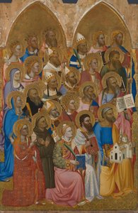 Anbetende Heilige aus dem San Pier Maggiore Altarbild, 1371 von Jacopo di Cione