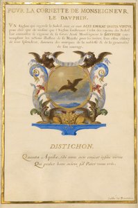 Wappen mit einem Adler von Jacques Bailly