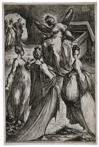 Die heiligen Frauen am Grab, 1613-16 von Jacques Bellange