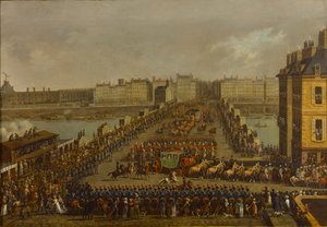 Die kaiserliche Prozession auf dem Weg zur Krönungszeremonie am 2. Dezember 1804, 1805