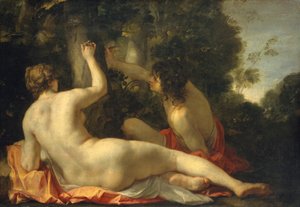 Angelica und Medoro, möglicherweise frühe 1630er Jahre von Jacques Blanchard