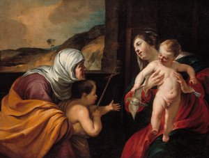 Jungfrau und Kind mit der heiligen Elisabeth und dem kleinen Johannes dem Täufer