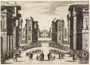Akt 2, aus der Serie Soliman von Jacques Callot
