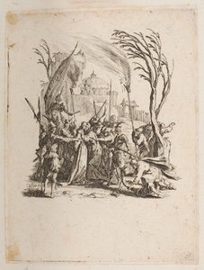 Christus wird den Juden übergeben, Nr. 4 von 11 aus La Petite Passion von Jacques Callot