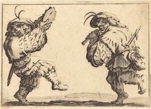 Tänzer mit Flöte und Tamburin, ca. 1617