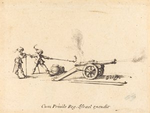 Kanone abfeuern von Jacques Callot