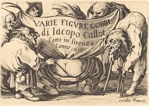 Frontispiz für "Varie Figure Gobbi" ("Verschiedene Bucklige Figuren") von Jacques Callot