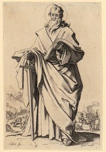 Heilige Jungfrau Maria, Blatt 3 der Folge "Jesus, die zwölf Apostel und Maria" von Jacques Callot
