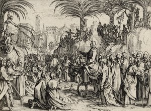 Jesus zieht in Jerusalem ein, 1635 von Jacques Callot