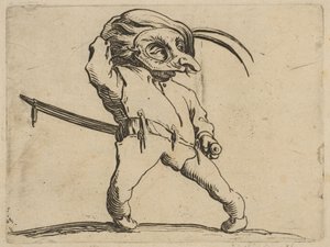 Der maskierte Mann mit krummen Beinen, aus Varie Figure
