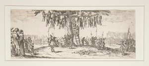 La pendaison aus Les grandes misères de la guerre