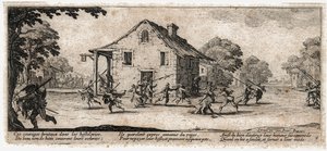 Les Miseres et les Malheurs de la Guerre (Gravur) von Jacques Callot