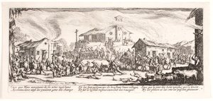 Die Elenden und die Unglücke des Krieges (Blatt 7) von Jacques Callot