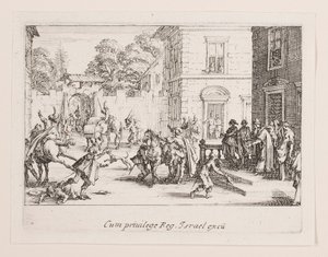 Die Abschiede, aus der Serie Das Leben der L von Jacques Callot